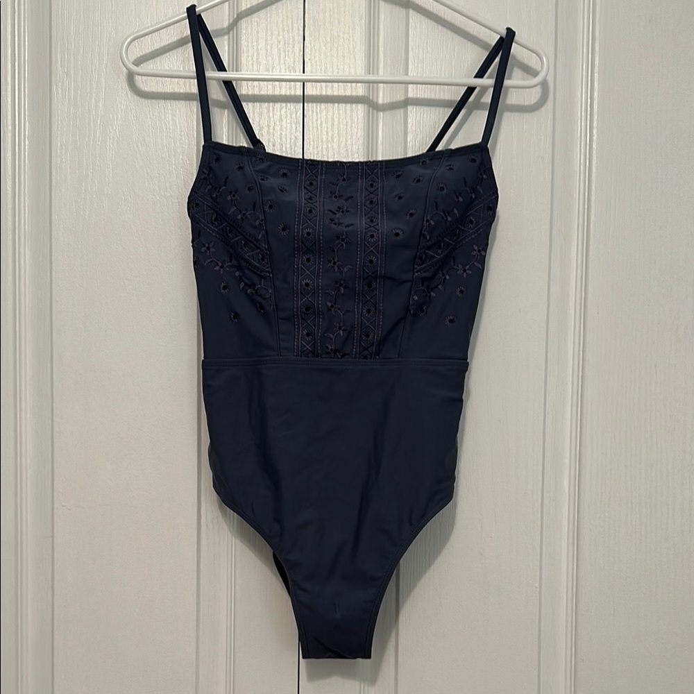Xhilaration Navy Blue Women's One Piece Swimsuit